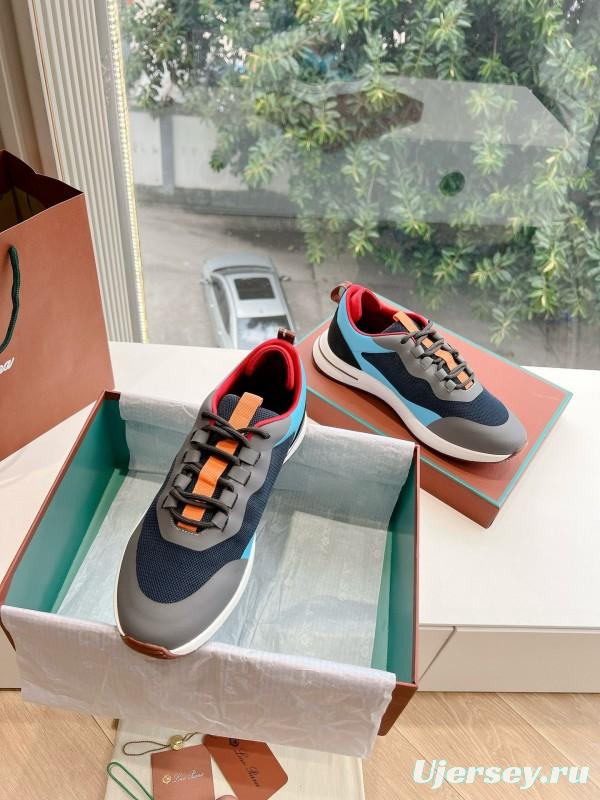 2024 Unisex Le Parmentier Blue Black Grey Knit Casual Shoes Top Version MJ00340