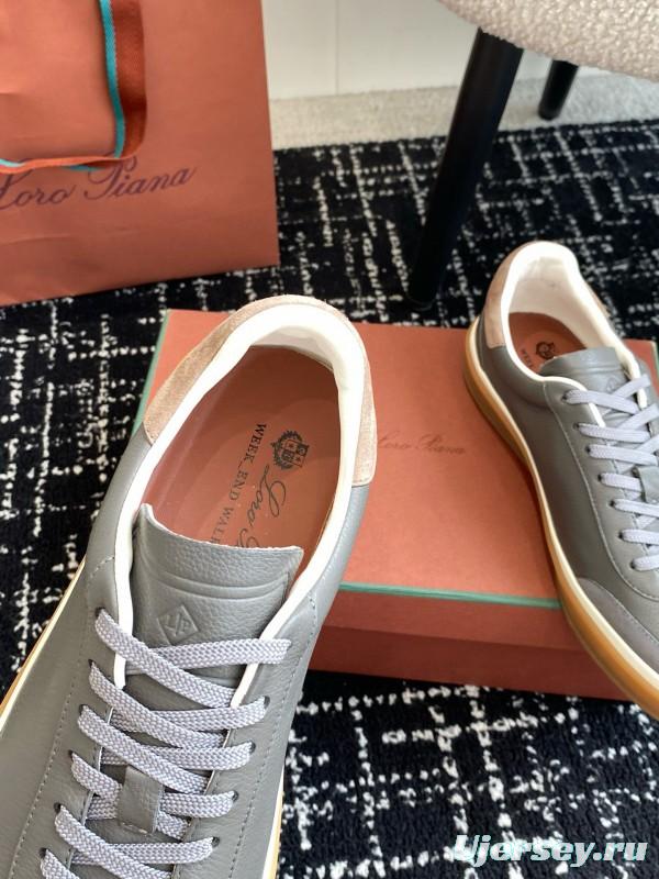 2024 Unisex LP Grey Suede Leather Plimsolls MJ00320