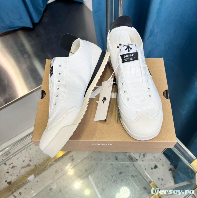 2024 Unisex Descente White Canvas Plimsolls MJ00280