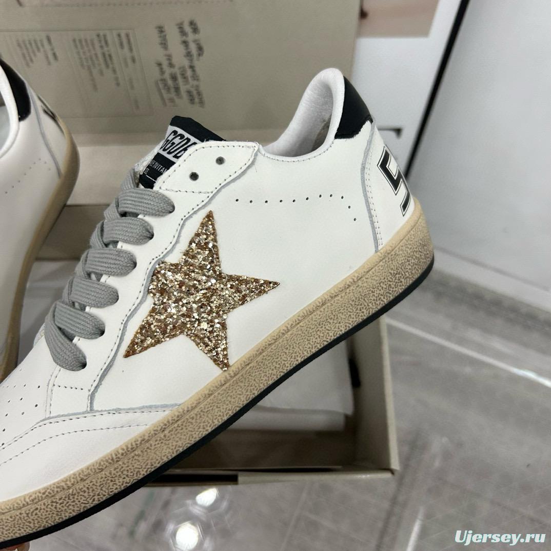 2024 Unisex GGDB White Gold Leather Sneakers MJ00260