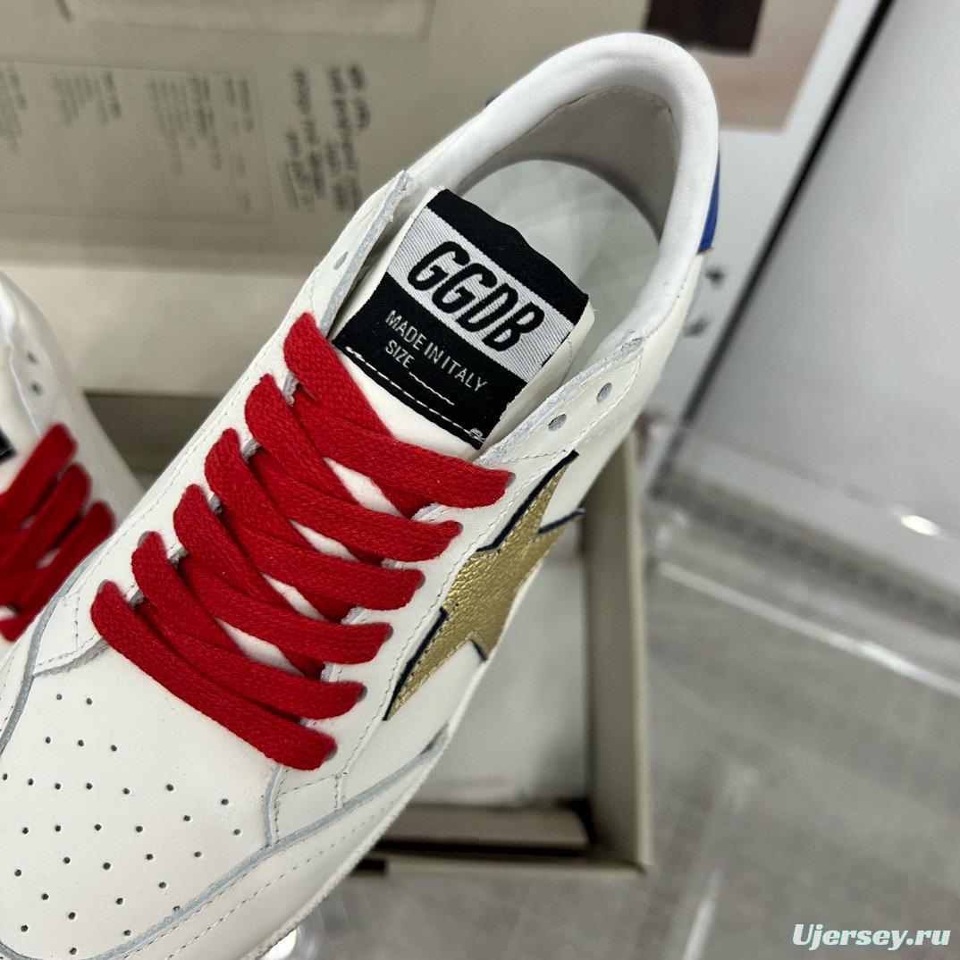 2024 Unisex GGDB White Gold Leather Sneakers MJ00260