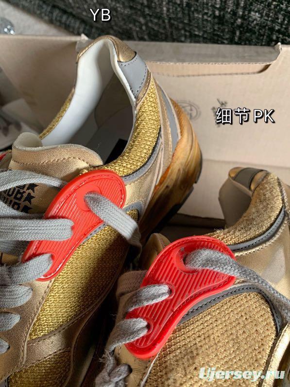 2024 Unisex GGDB Beige Grey Red Leather Mesh Sneakers