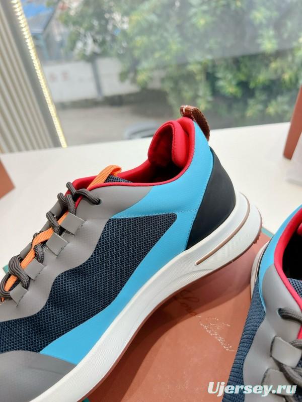 2024 Unisex Le Parmentier Blue Black Grey Knit Casual Shoes Top Version MJ00340