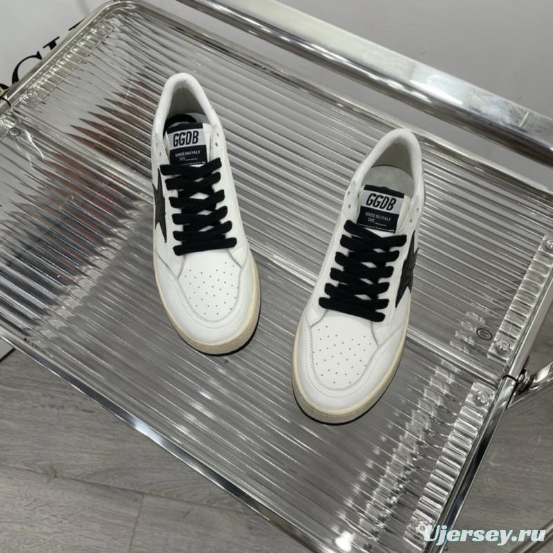 2024 Unisex GGDB White Black Leather Sneakers MJ00260