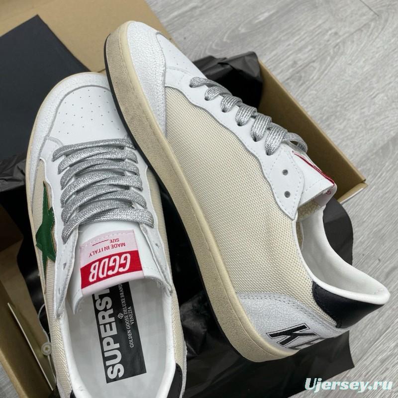 2024 Unisex GGDB White Green Suede Leather Sneaker MJ00260