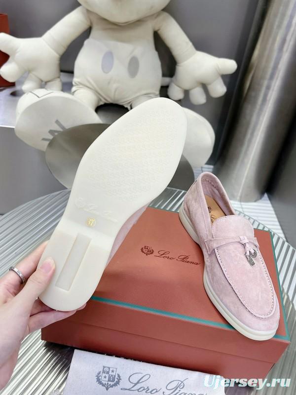 2024 Unisex LP Pink Suede Loafers MJ00270