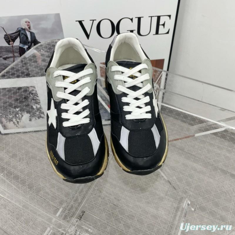2024 Men GGDB Black White Suede Mesh Sneakers