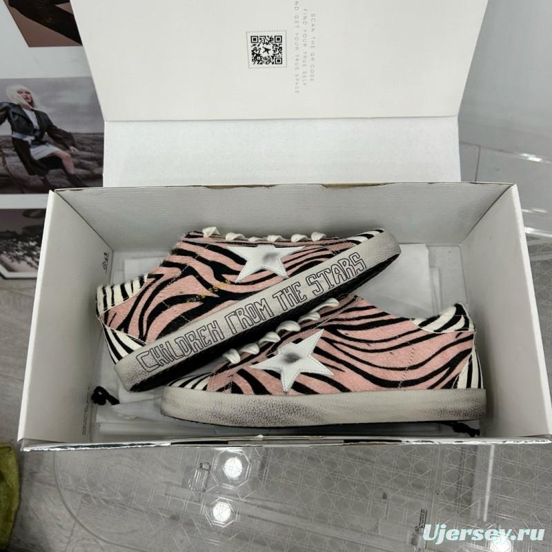 2025 Women GGDB Pink Black White Leather Suede Sneakers