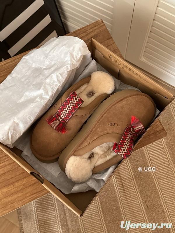 2024 UGG Brown Suede Slippers MJ00230