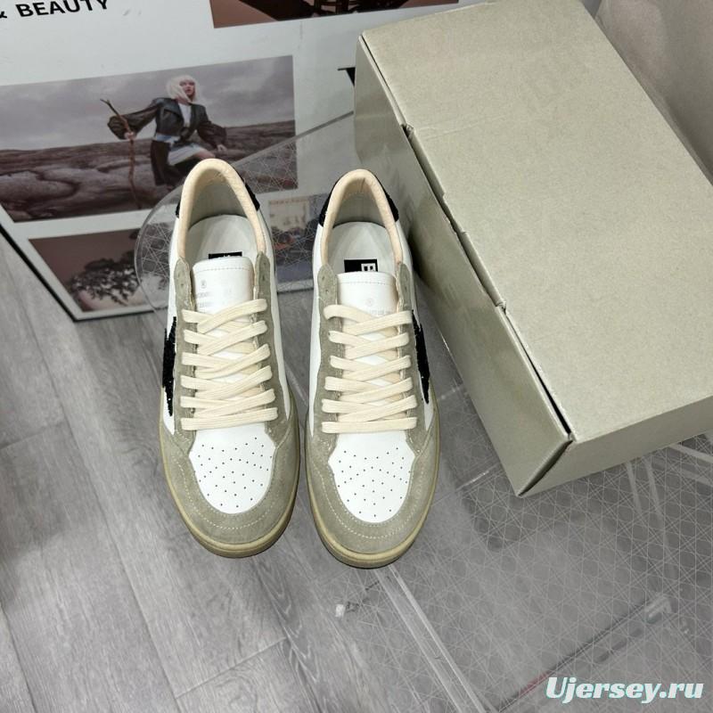 2024 Unisex GGDB White Black Suede Leather Sneakers MJ00260