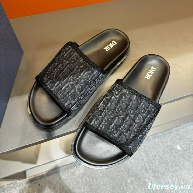 2024 Dior black mesh slippers MJ00180