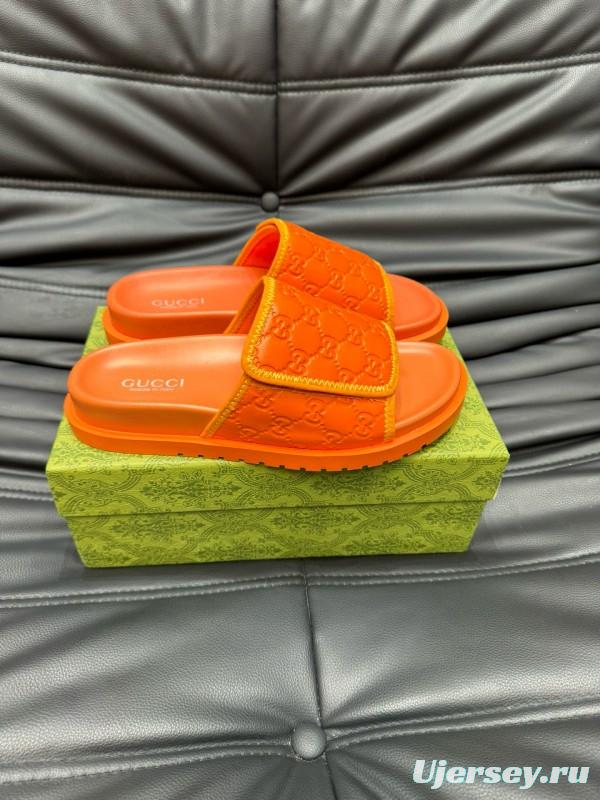 2024 Gucci Orange Synthetic Slippers MJ00200