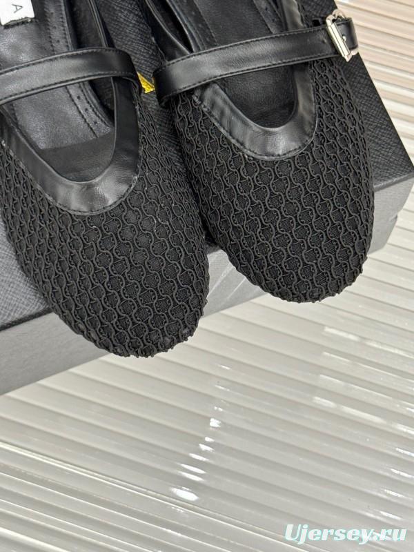2025 Slippers YSL Black Mesh Leather