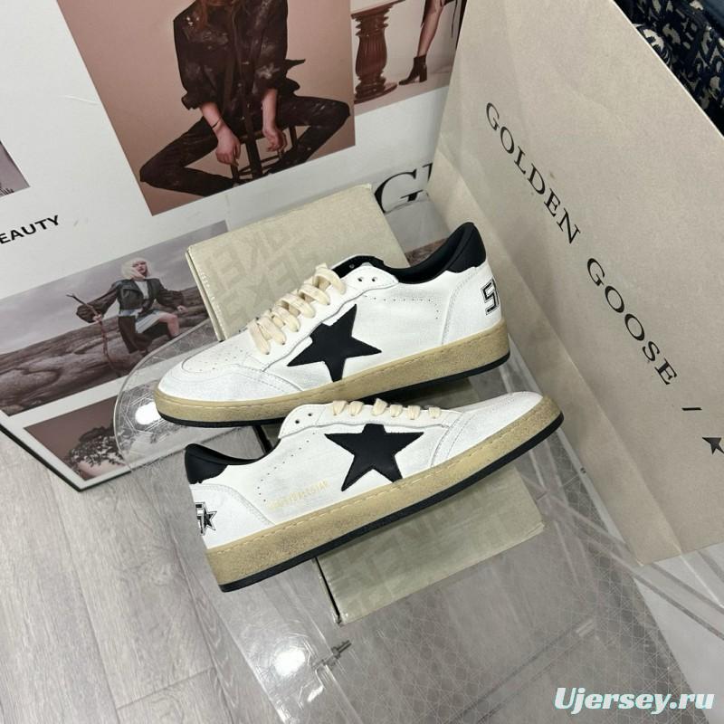 2024 Unisex GGDB White Black Leather Low Top Sneakers MJ00260