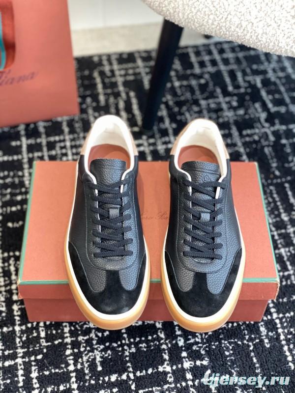 2024 Men LP Black Suede Leather Sneakers MJ00320