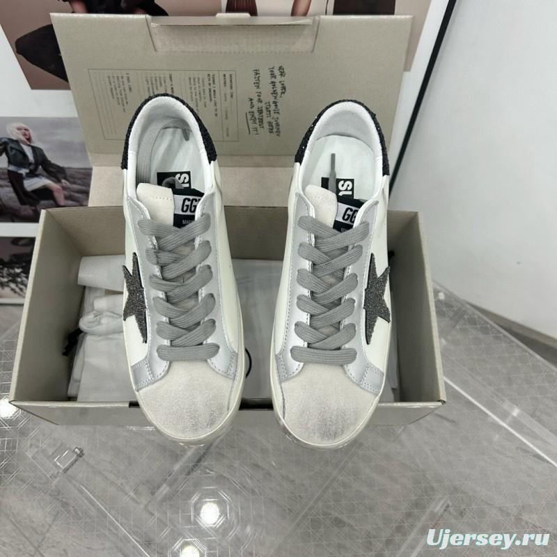 2025 Unisex GGDB White Black Leather Sneakers