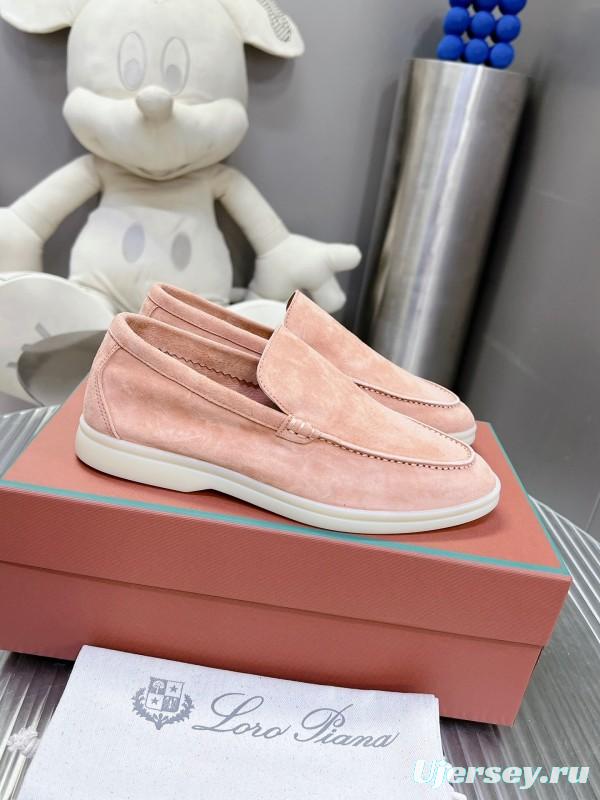 2025 Unisex Philipp Plein Beige Nubuck Loafers Soft Latex Sole LY00260