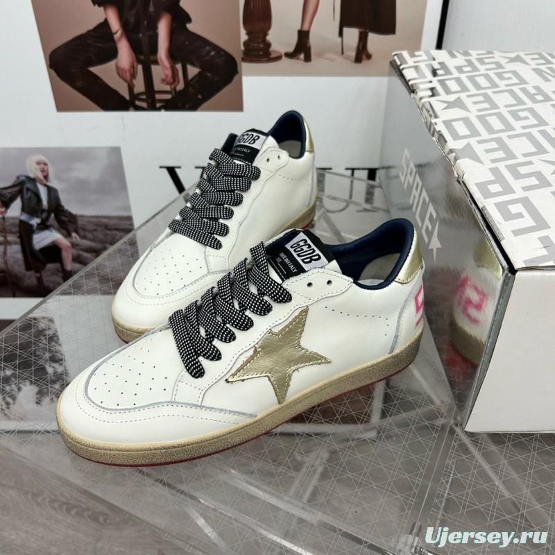 2024 Unisex GGDB White Gold Leather Sneakers MJ00260