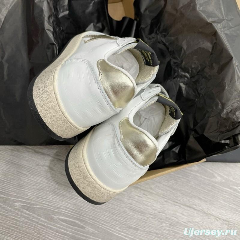 2024 Unisex GGDB White Gold Leather Sneakers MJ00260