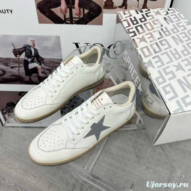 2024 Unisex GGDB White Grey Leather Sneakers MJ00260