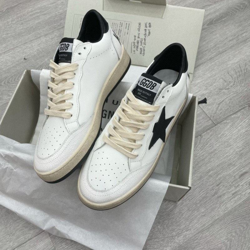 2024 Unisex GGDB White Black Leather Sneakers MJ00260