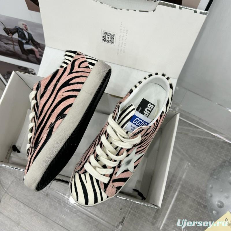 2025 Women GGDB Pink Black White Leather Suede Sneakers