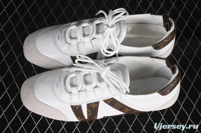 Louis Vuitton Sneakerina Round-Toe Lace-Up Ballet Style Flat Training Shoes - N.F6