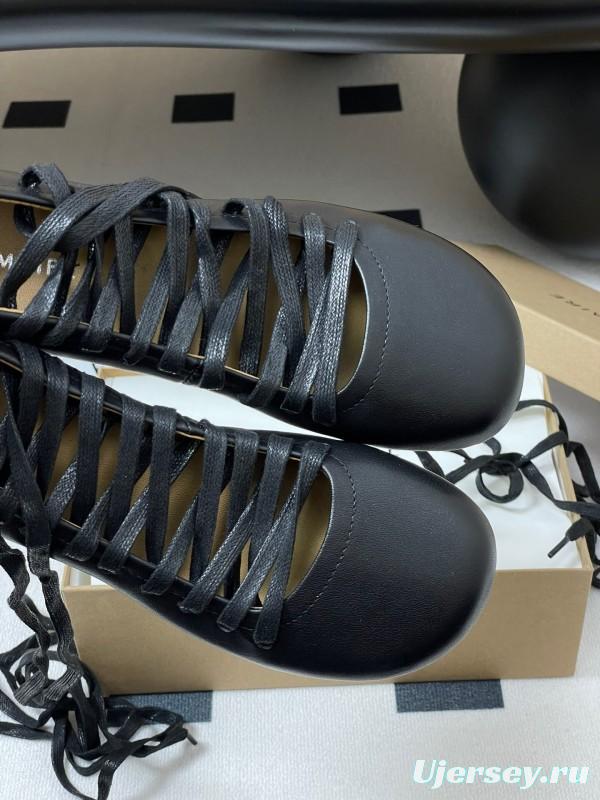 Lemaire 2025 SS Early Spring New Ballet Flats Derby Shoes Flat Sole Chunky Heel Single Shoes - KFY00310