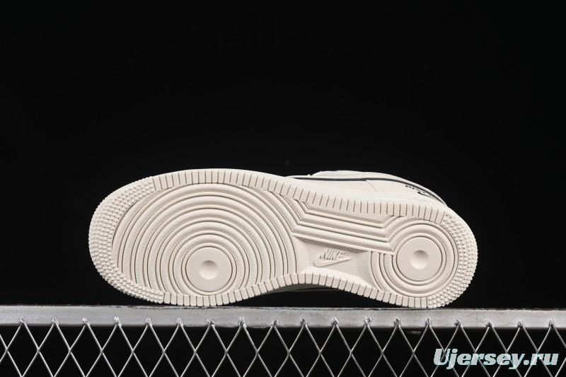 Nike Air Force 1 '07 Low Just Do It Gray Blue Denim Casual Sneakers - CS5288-012