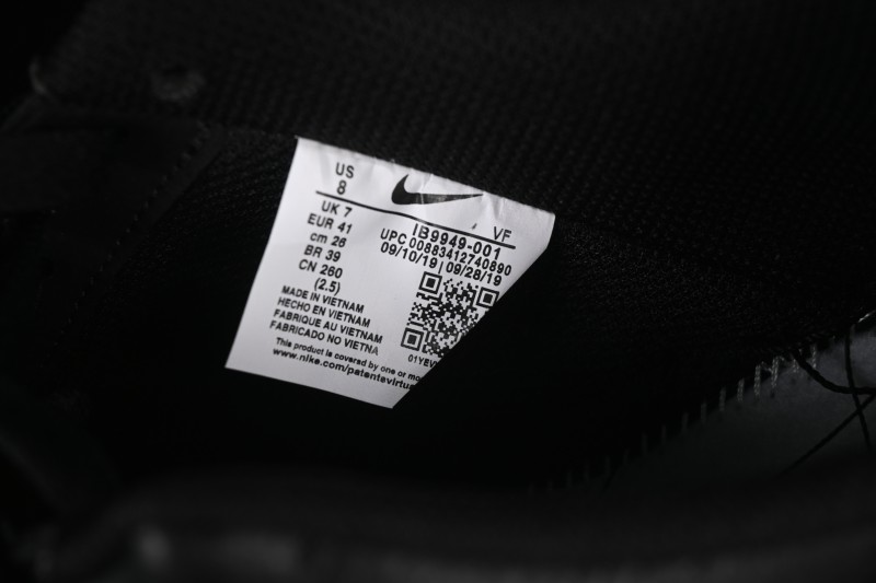 Nike Comme Des Garcons Air Force 1 Low Casual Sneakers with Full-Length Air Cushion - IB9949-001