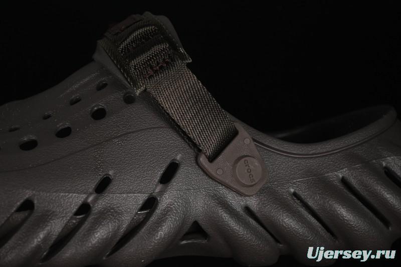 Crocs Bobs Flat Heel Closed Toe Slip-On Beach Clog Sandals - B.D4