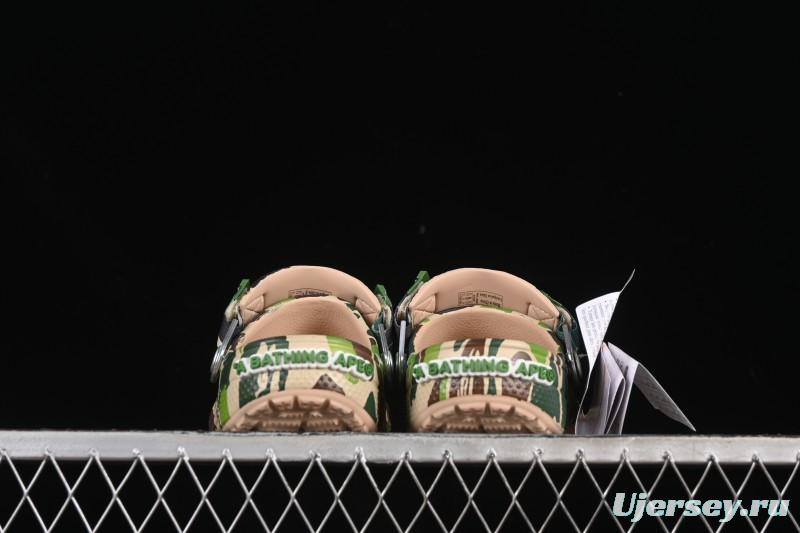 Bape x Crocs Classic Clog Camouflage Print Comfortable Versatile Clog - B.D4