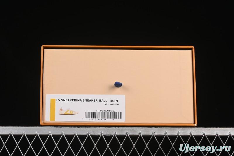 Louis Vuitton Sneakerina Round Toe Lace-Up Ballet Style Flat Training Shoes