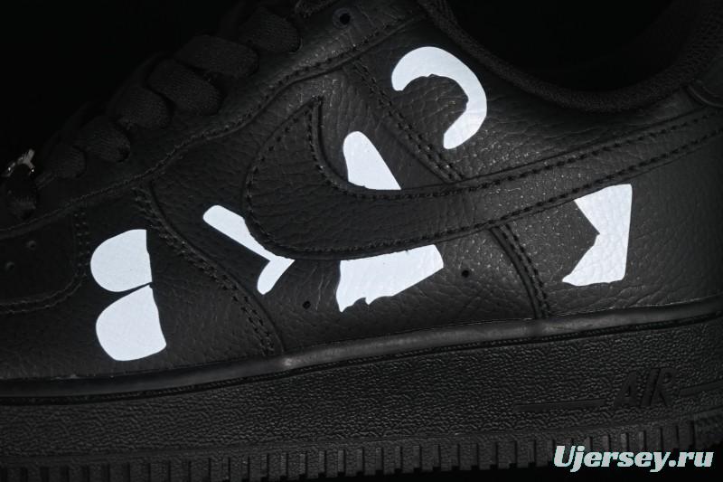 Nike Comme Des Garcons Air Force 1 Low Casual Sneakers with Full-Length Air Cushion - IB9949-001