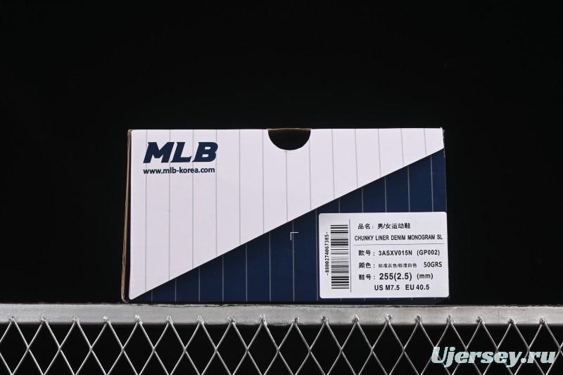 Adidas NY MLB Chunky Liner Embo Monogram New York Yankees Heightening Thick Sole Casual Running Shoes - 3ASXV015N50GRS