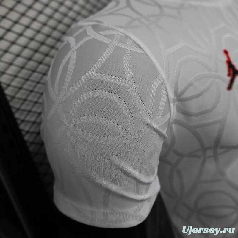 Player Version 25/26 Paris Saint-Germain PSG WHITE Pre-Match Jersey