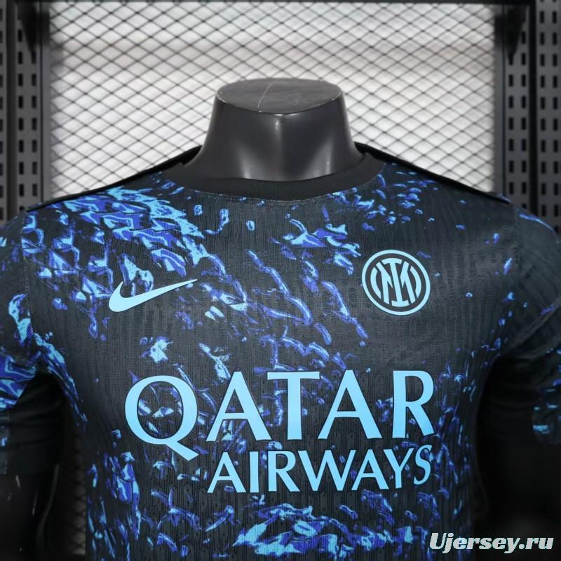 Player Version 25/26 Inter Milan Blue with Camouflage Pattern Jersey
