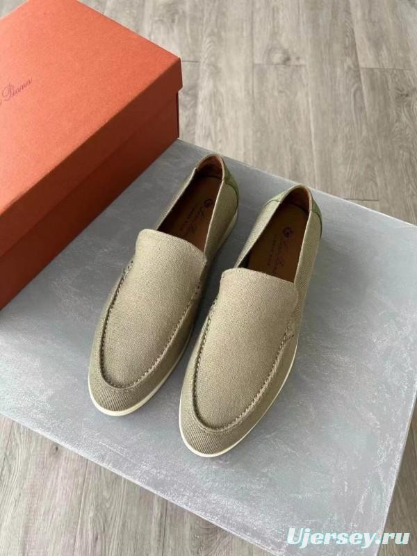 2025 Unisex Kiton Brown Wool Blend Loafers AS00280