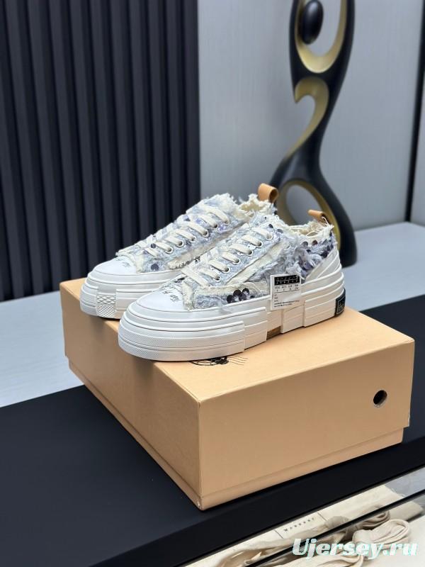 2025 Unisex XVESSEL White Canvas Plimsolls Vulcanization AS00260