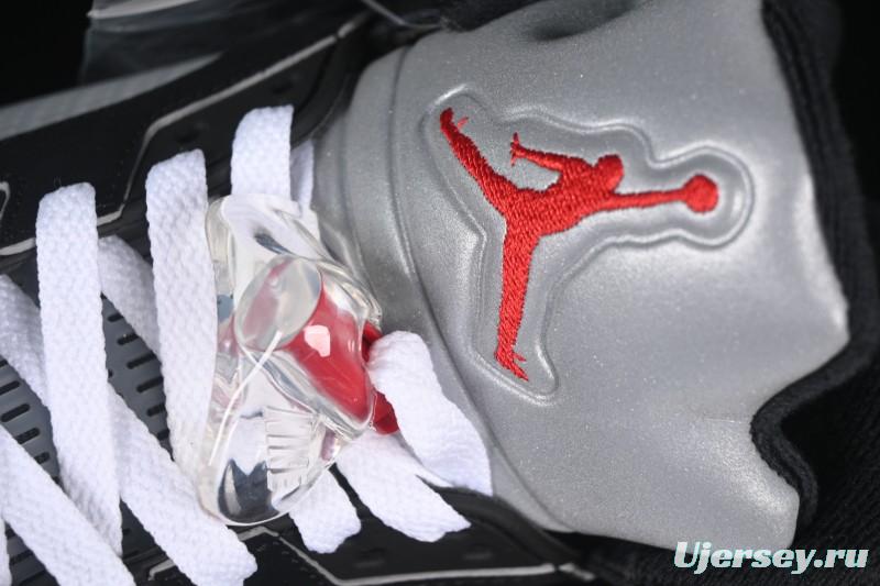 Nike Air Jordan 5 Black Metallic Reimagined Basketball Shoes HF3975-001