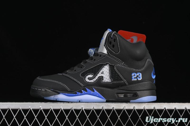 Nike Awake NY x Air Jordan 5 Black Metallic Basketball Shoes - DV4982-004