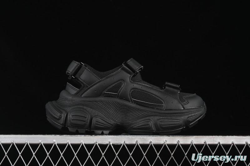 Adidas NY MLB Winner Chunky Mask New York Yankees Height Increase Platform Sandals - 3ASDW015350BKS