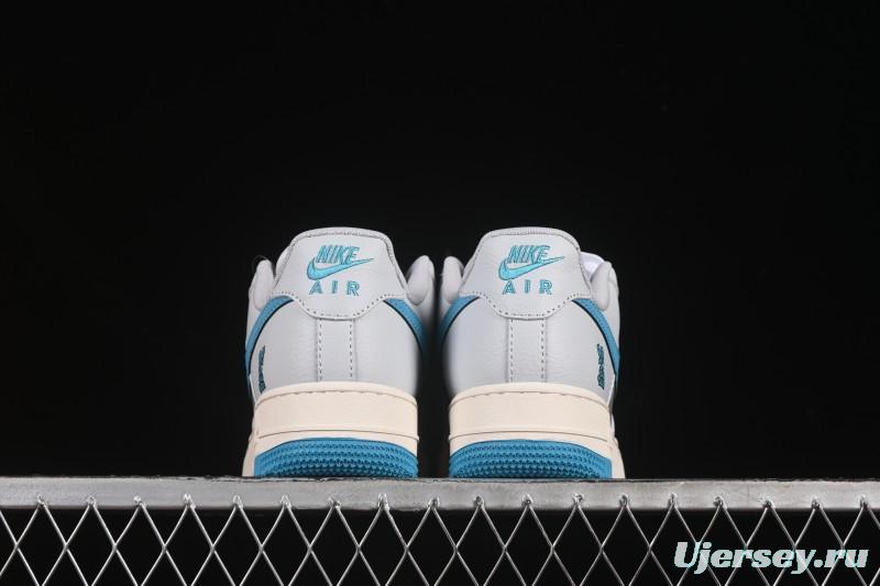 Nike Air Force 1 '07 Low LV Collaboration Gray Blue Sole Casual Sneakers - JJ2508-704