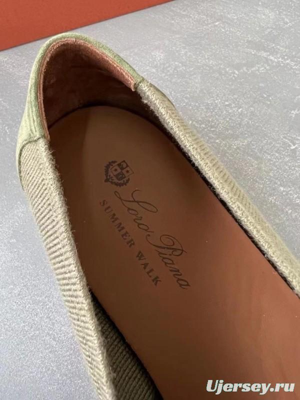 2025 Unisex Kiton Brown Wool Blend Loafers AS00280