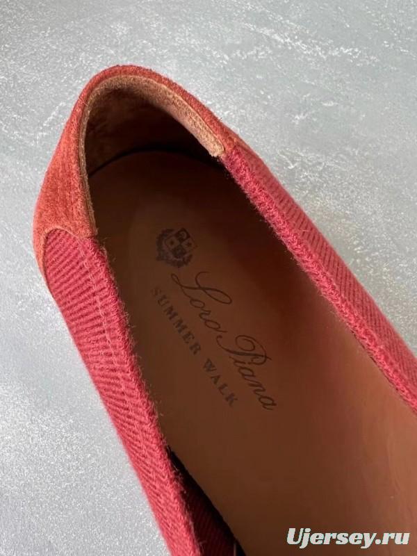 2025 Unisex Le Parmentier Red Wool Blend Loafers AS00280