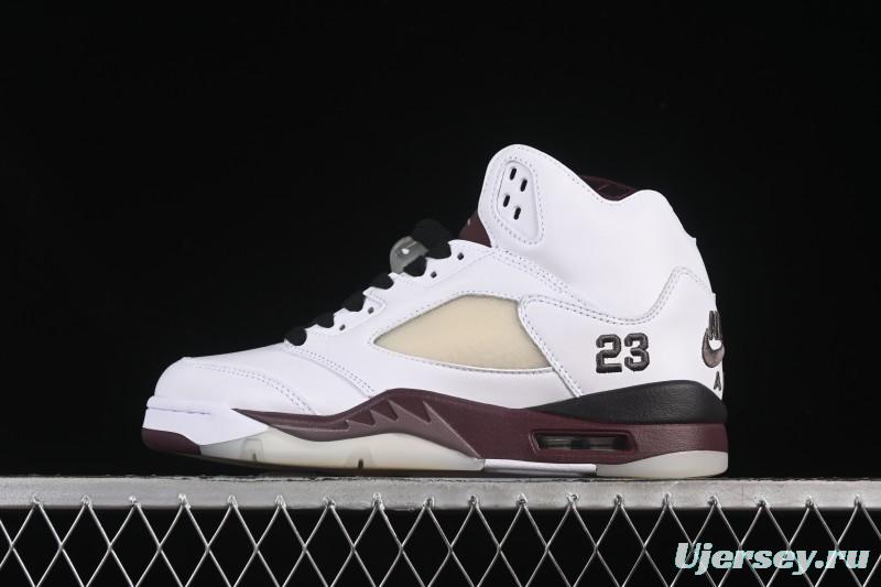 Nike A Ma Maniere x Air Jordan 5 Retro Basketball Shoes with Violet Ore Design - IB1528-100