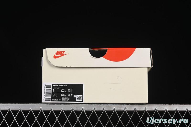 Nike Air Force 1 '07 Low Dior Collaboration Gray Floral Low-Top Casual Sneakers - DF0188-064