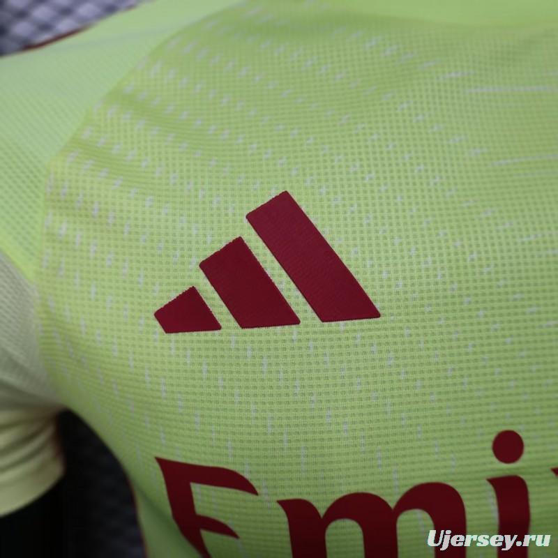 Player Version 25/26 Arsenal Home Yellow Goalkeeper Jersey