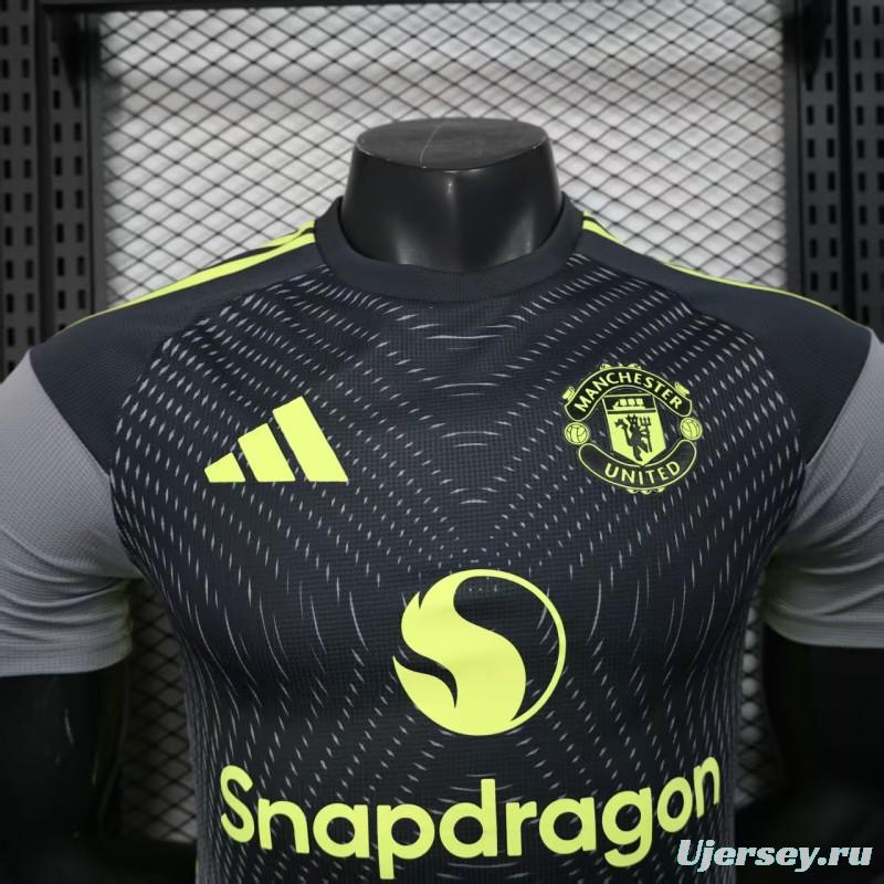 Player Version 25/26 Manchester United Grey with Gradient Wave Pattern Jersey