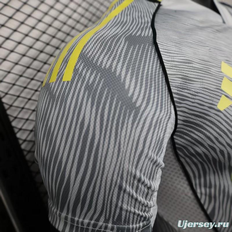 Player Version 25/26 Club America Grey with Diagonal Stripe Pattern Jersey